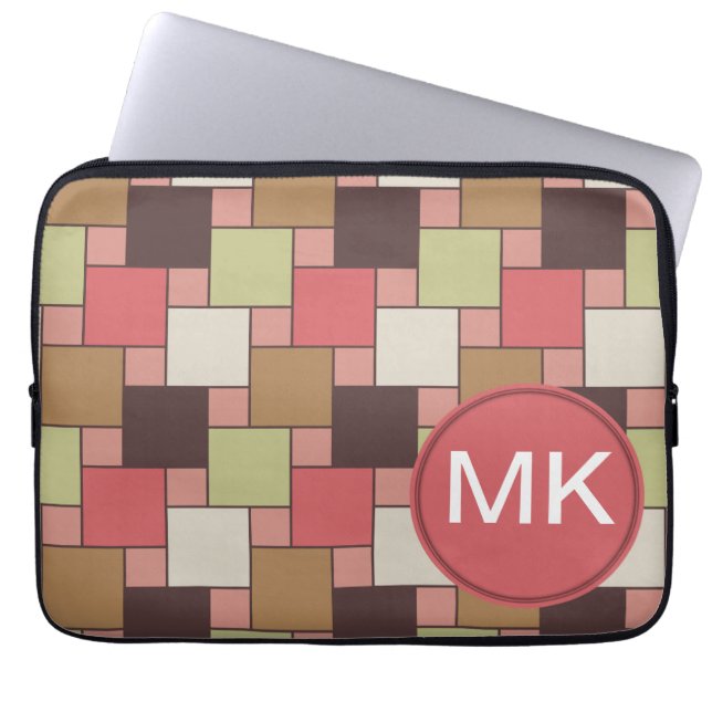 Geometrisk specialskåp laptop fodral (Framsidan)