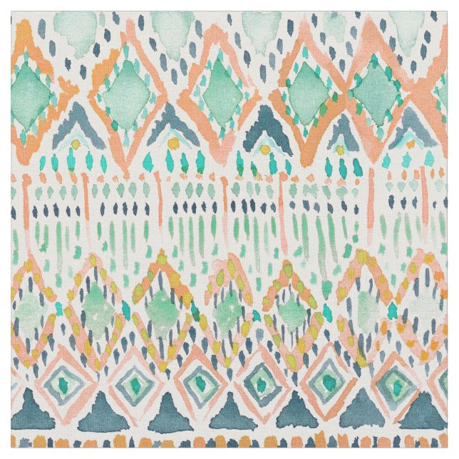 Geometrisk STAM- Boho sommar för BALLIN' Tyg (Närbild)