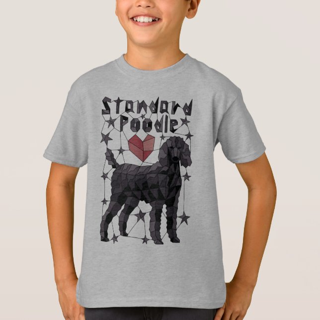 Geometrisk standard pudel tee (Framsida)