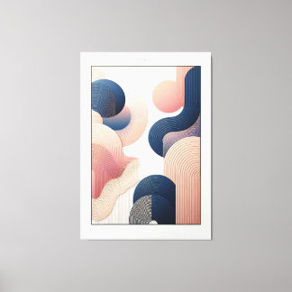 Geometrisk status i Abstrakt Art Canvastryck