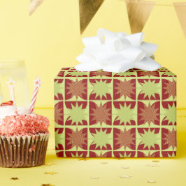 Geometrisk stjärnsprängning mönster presentpapper