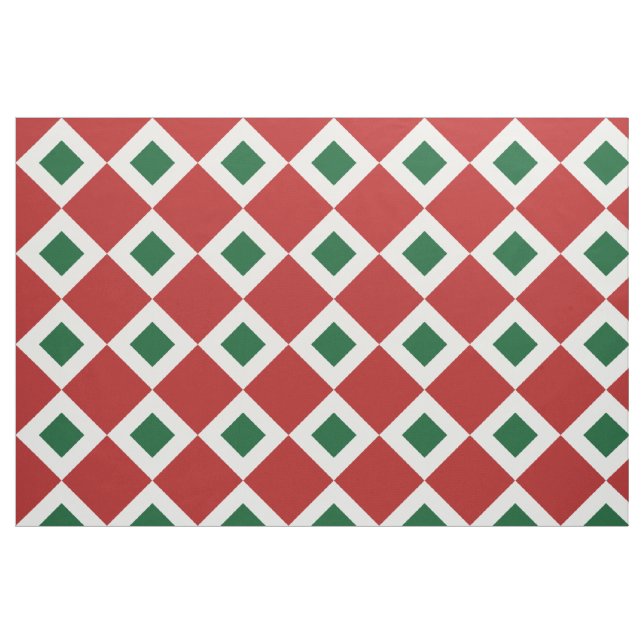 Geometrisk struktur för juldiamant Mönster Tyg (Fat Quarter)