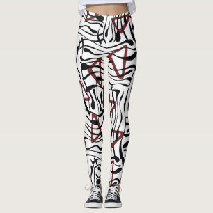 Geometrisk struktur: Konstnärlig Mönster-design. Leggings