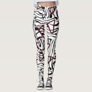 Geometrisk struktur: Konstnärlig Mönster-design. Leggings