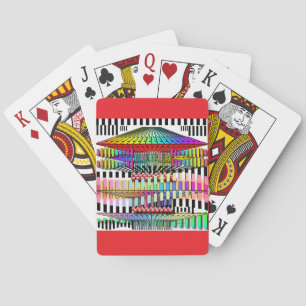 Geometrisk struktur röd casinokort