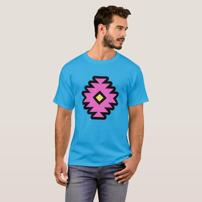 Geometrisk sydvästlig Pop-Art-design T Shirt (Hel framsida)