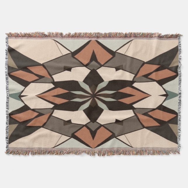 Geometrisk symfoni: Balans i design" Filt (Framsidan)