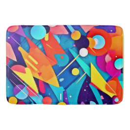 Geometrisk symfoni Färg Badrumsmatta