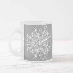 Geometrisk symmetri frostad glasmugg