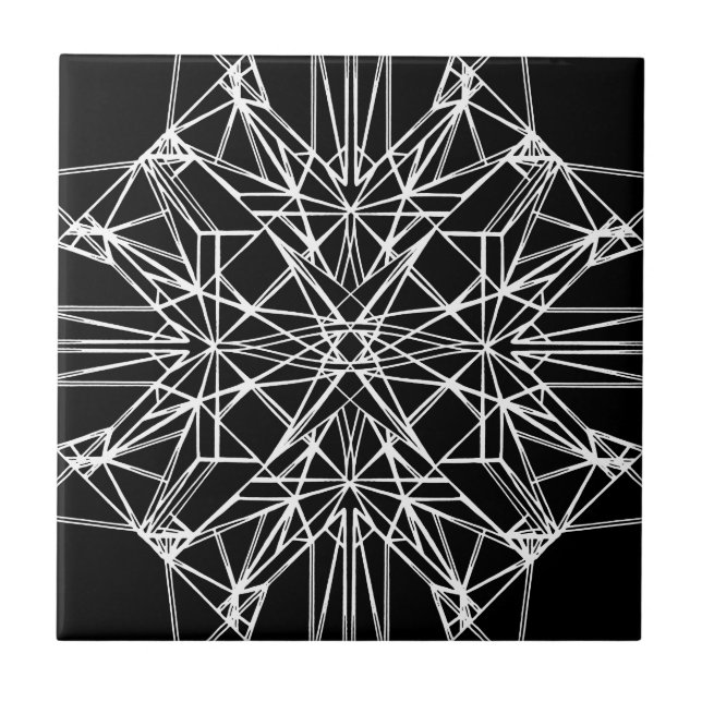 Geometrisk symmetri kakelplatta (Framsidan)