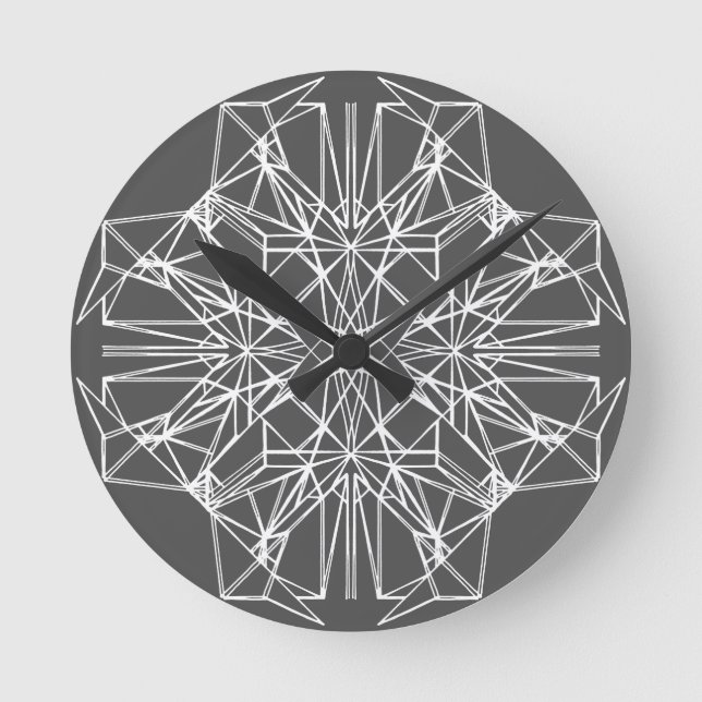 Geometrisk symmetri rund klocka (Framsida)