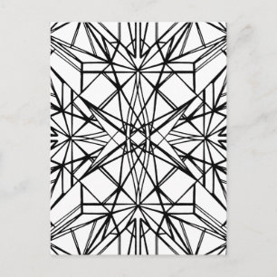 geometrisk symmetri vykort