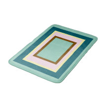Geometrisk Teal Kräm Rosa Brun
