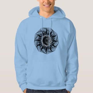 geometrisk teckning hoodie