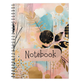 Geometrisk tema bärbar dator anteckningsbok