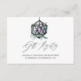 Geometrisk Terrarium Blommig Bröllopspresent Regis Tilläggskort