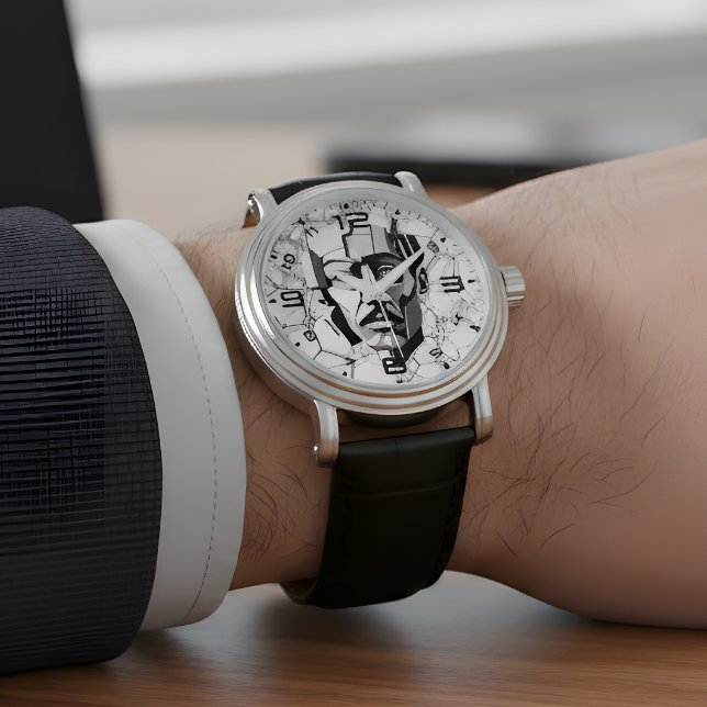 Geometrisk Tesla: Abstrakt Visionär Uhr Armbandsur (Skapare uppladdad)