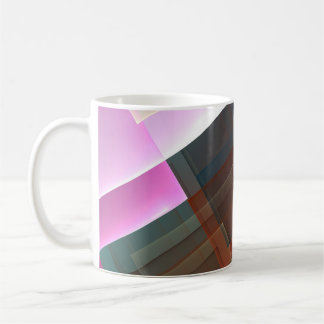 Geometrisk texturerad dekoration kaffemugg