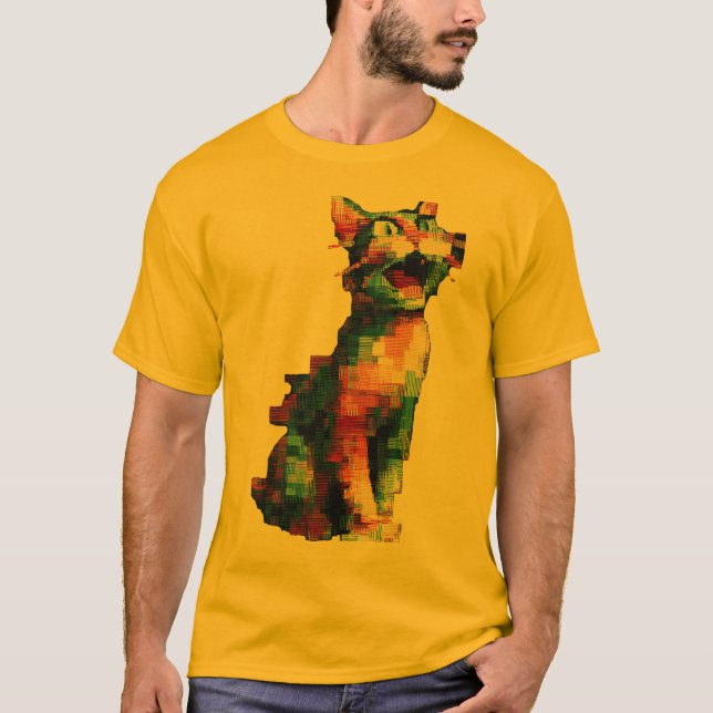 `Geometrisk Tiger T-Shirt`  T Shirt (Framsida)