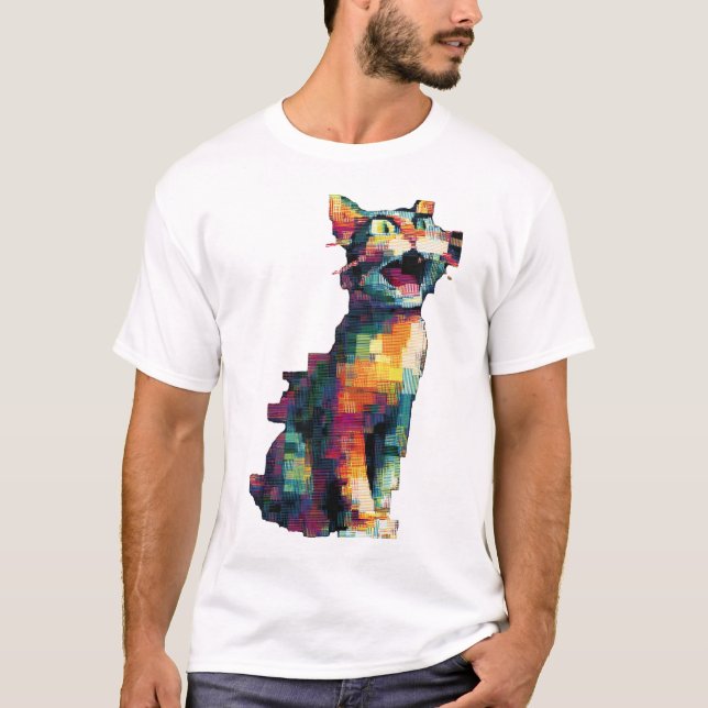 `Geometrisk Tiger T-Shirt`  T Shirt (Framsida)