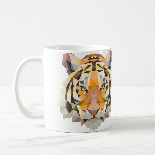 Geometrisk tigermugg kaffemugg (Vänster)