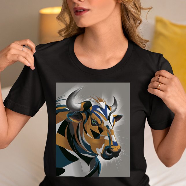 Geometrisk tjurkonst  t shirt (Skapare uppladdad)