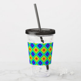 Geometrisk topografi - Akryl Tumbler Take Away Mugg