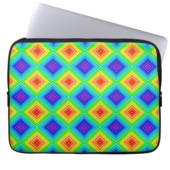 Geometrisk Topografi - Datorskydd Laptop Fodral (Framsidan)