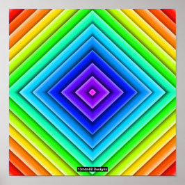 Geometrisk Topografi (enkel) - Postertryck Poster
