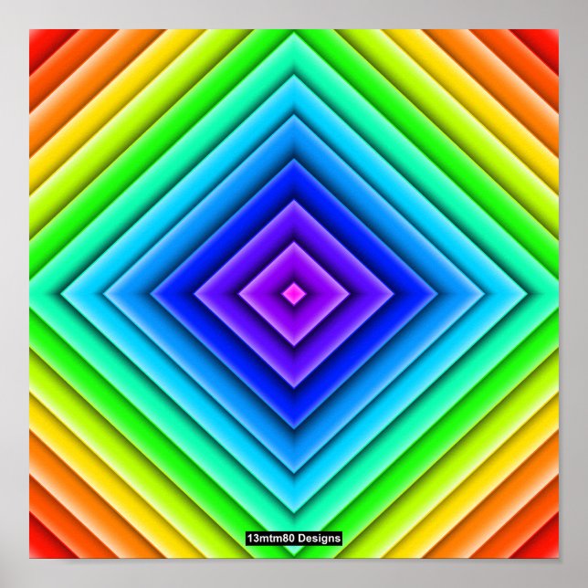 Geometrisk Topografi (enkel) - Postertryck Poster (Framsidan)