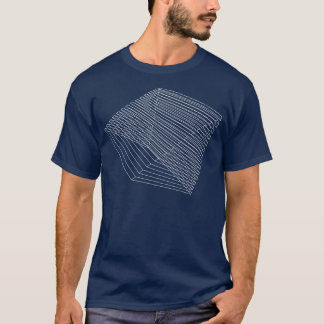 geometrisk trådramdesign t shirt