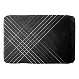 Geometrisk trendig Elegant på svart Badrumsmatta