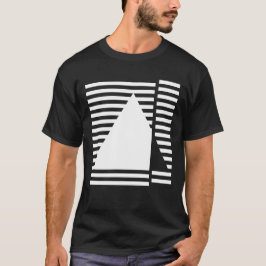 Geometrisk triangel Bauhaus-inspirerad design T Shirt