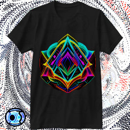 Geometrisk triangel för Abstrakt av ramform T Shirt