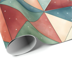 Geometrisk triangel jul presentpapper