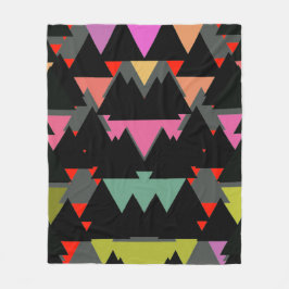 Geometrisk triangel Mönster Fleecefilt