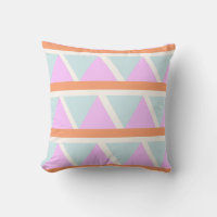 Geometrisk triangel Mönster i Pastel Aqua och Rosa