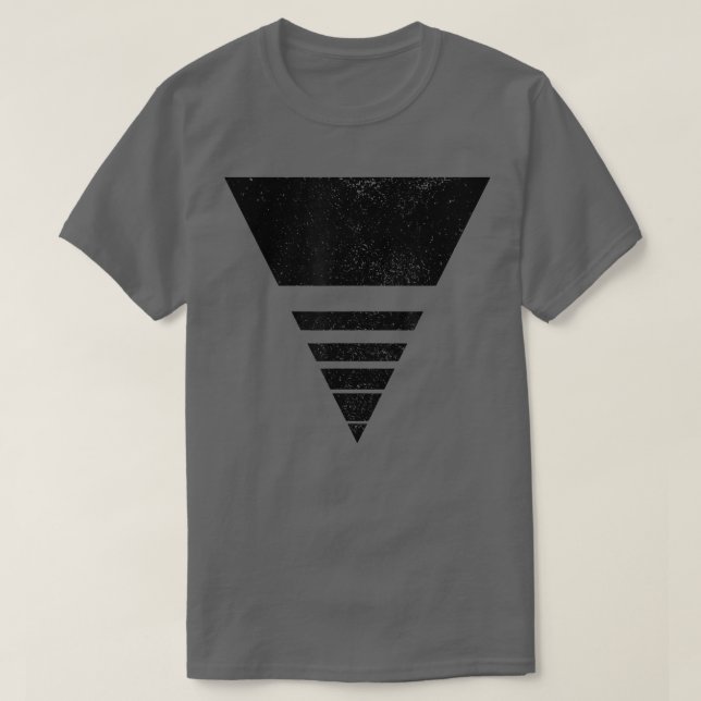 Geometrisk triangelformad form Geometry Art Dist T Shirt (Design framsida)
