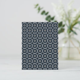 Geometrisk tryckt vykort