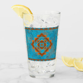 Geometrisk turkos för sydvästra bergarttoppar glaskopp