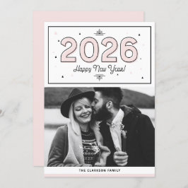  geometrisk typografi - foto Gott nytt år Julkort