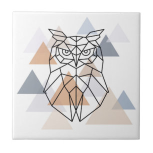 Geometrisk uggladesign kakelplatta