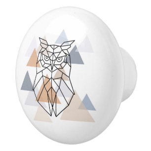 Geometrisk uggladesign knopp