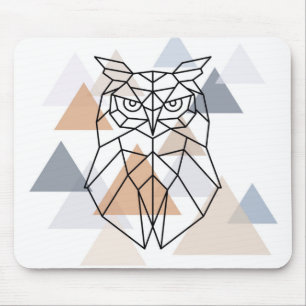 Geometrisk uggladesign musmatta