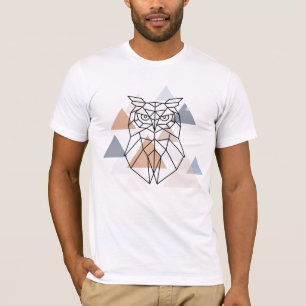 Geometrisk uggladesign t shirt