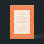 Geometrisk unik Bat mitzvah Orange i mitten av årt Inbjudningar<br><div class="desc">Geometrisk unik Bat mitzvah inbjudan till modern Orange i mitten av århundradet</div>