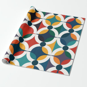 Geometrisk upprepning mönster presentpapper