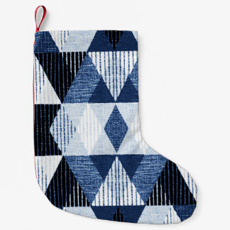 Geometrisk upprepning: Texturerad bakgrund. Liten Julstrumpa