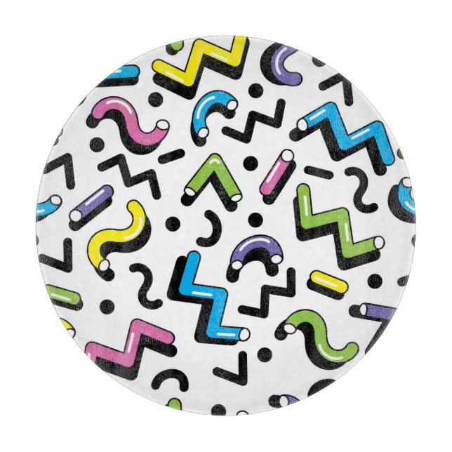 Geometrisk uppspelning: Doodle Shapes Mönster (Framsidan)