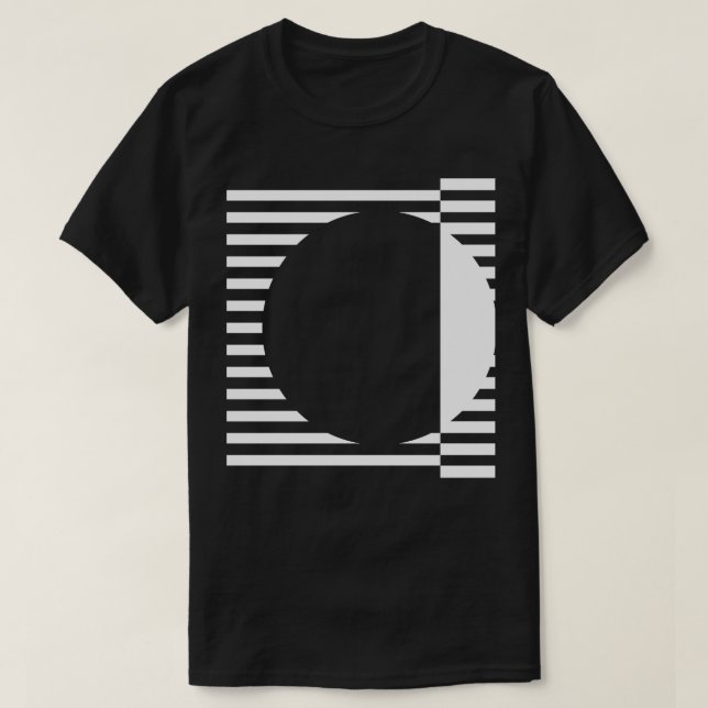 geometrisk utformning av linjer t shirt (Design framsida)